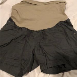 Maternity shorts grey and white